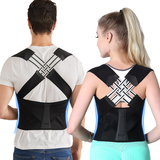 Posture Corrector for Women and Men – Adjustable Shoulder Straightener, Back Support Brace for Upper Spine Alignment, Scoliosis & Hunchback Relief